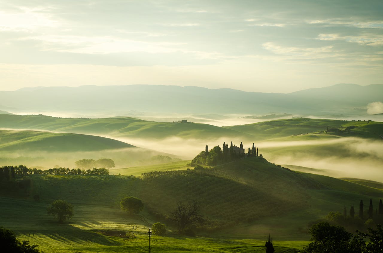 Rolling hills of Val d'Orcia